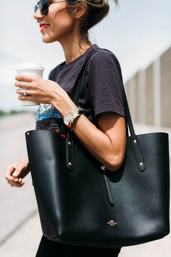 LARGE BLK TOTE