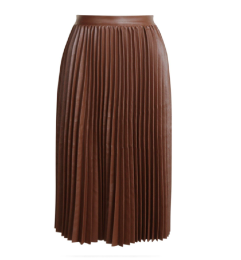 BOHOO - PU Pleated skirt