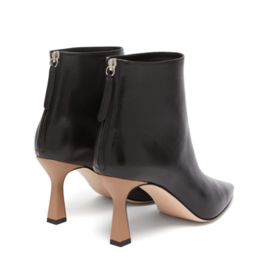 Wandler - Lina Point Toe Leather Ankle Boots