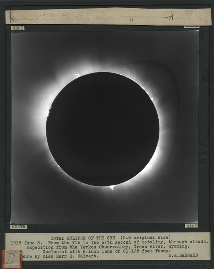  Edward Emerson Barnard (American, 1857–1953)  Total Eclipse of the Sun , June 8, 1018 