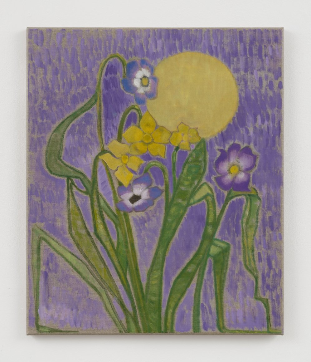 Spring Flowers with Moon, 2022