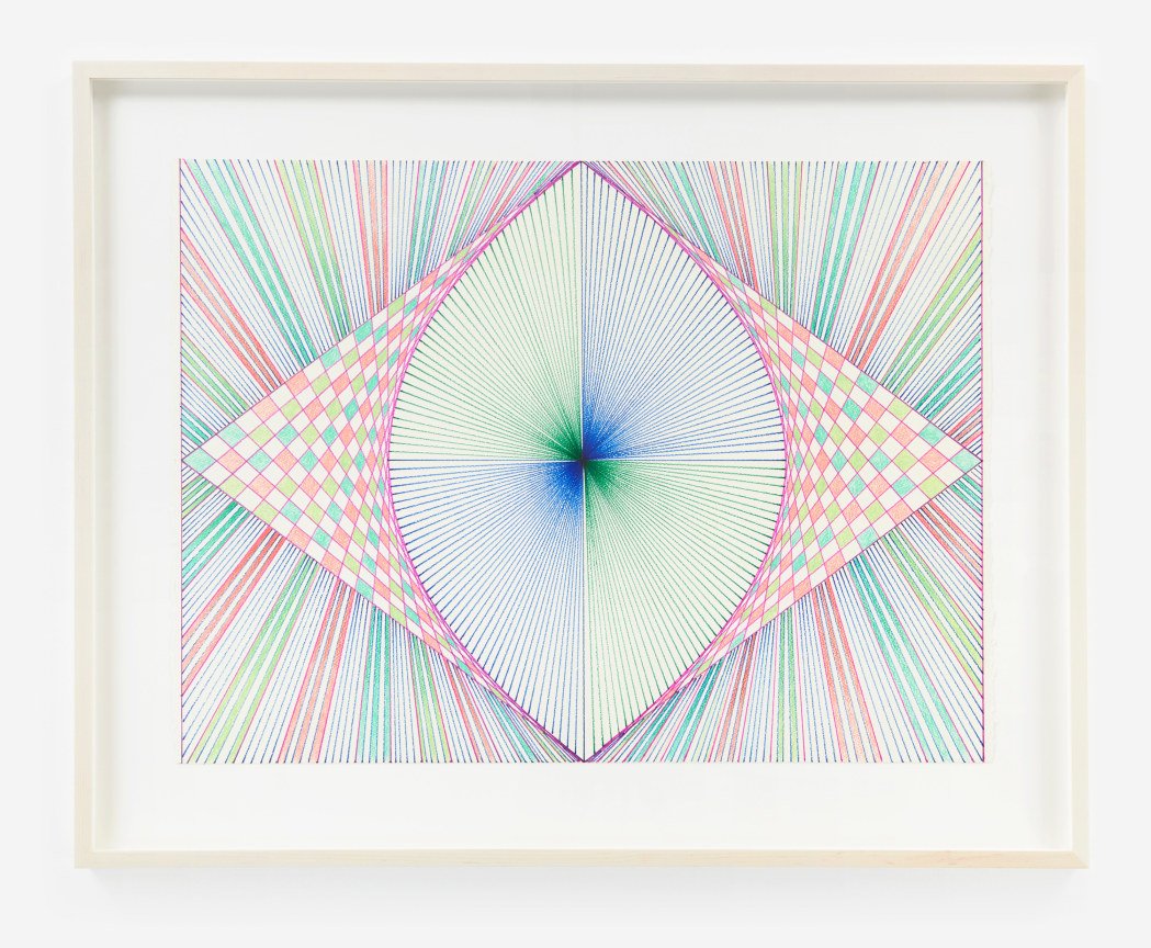  MONIR SHAHROUDY FARMANFARMAIAN   Untitled Studio Drawing 14 , 2017  Colored pencil and marker on paper  22 1/8 x 29 7/8 in. 