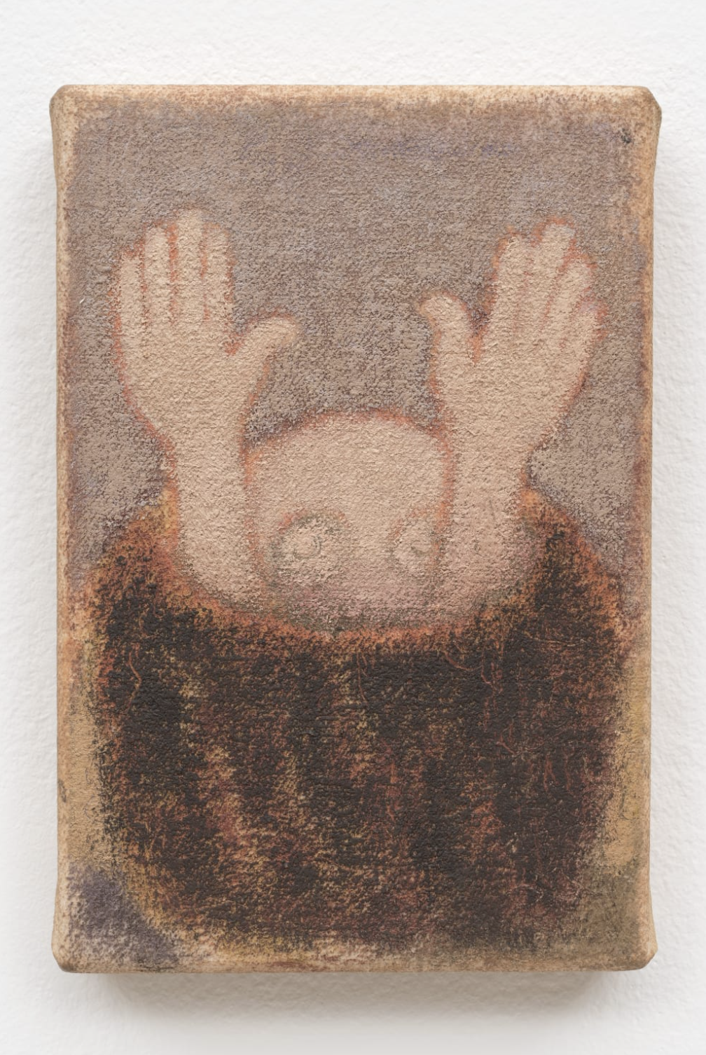   The Crackless Egg , 2022  Oil on canvas  15 x 10.4 x 2.3 cm 5 7/8 x 4 1/8 x 7/8 in 