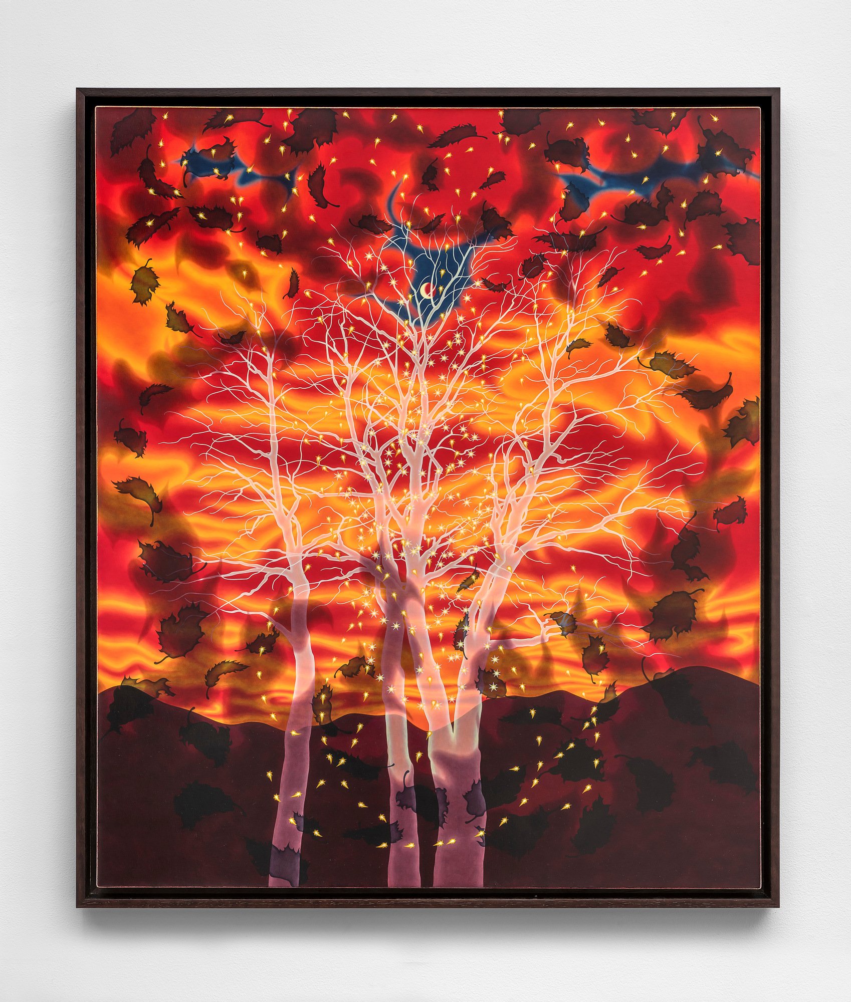 Sharon Ellis (b. 1955) Fire, 2002  alkyd on canvas 40 x 34 inches