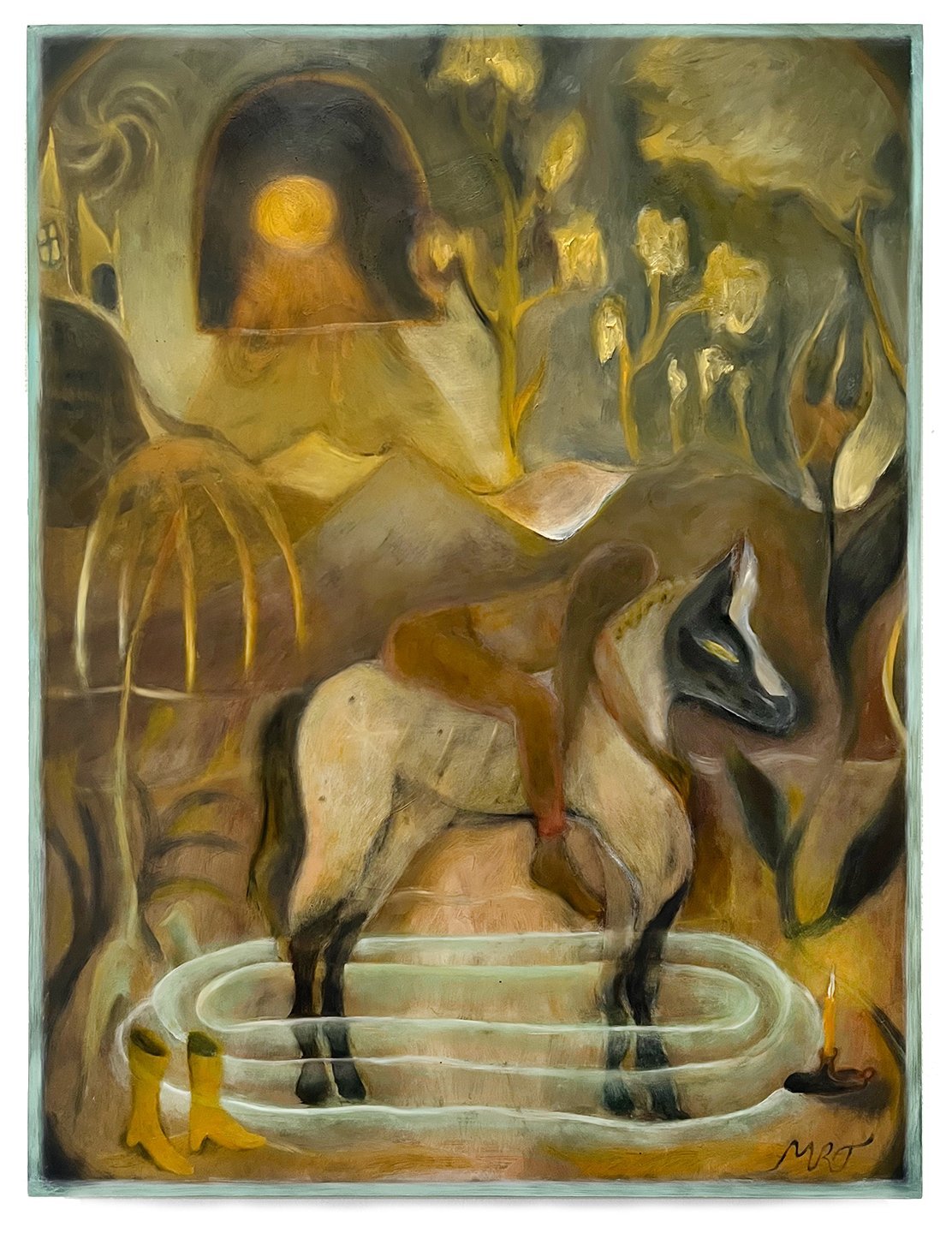 Margaret Thompson Neverland, 2022 Oil and wax on panel 24 x 18 inches
