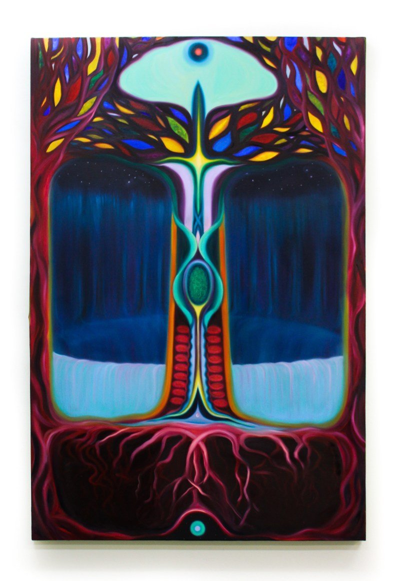  Zoe McGuire  Glass Trunk, 2023  Oil on canvas  183 x 122 cm | 72 x 48 in 