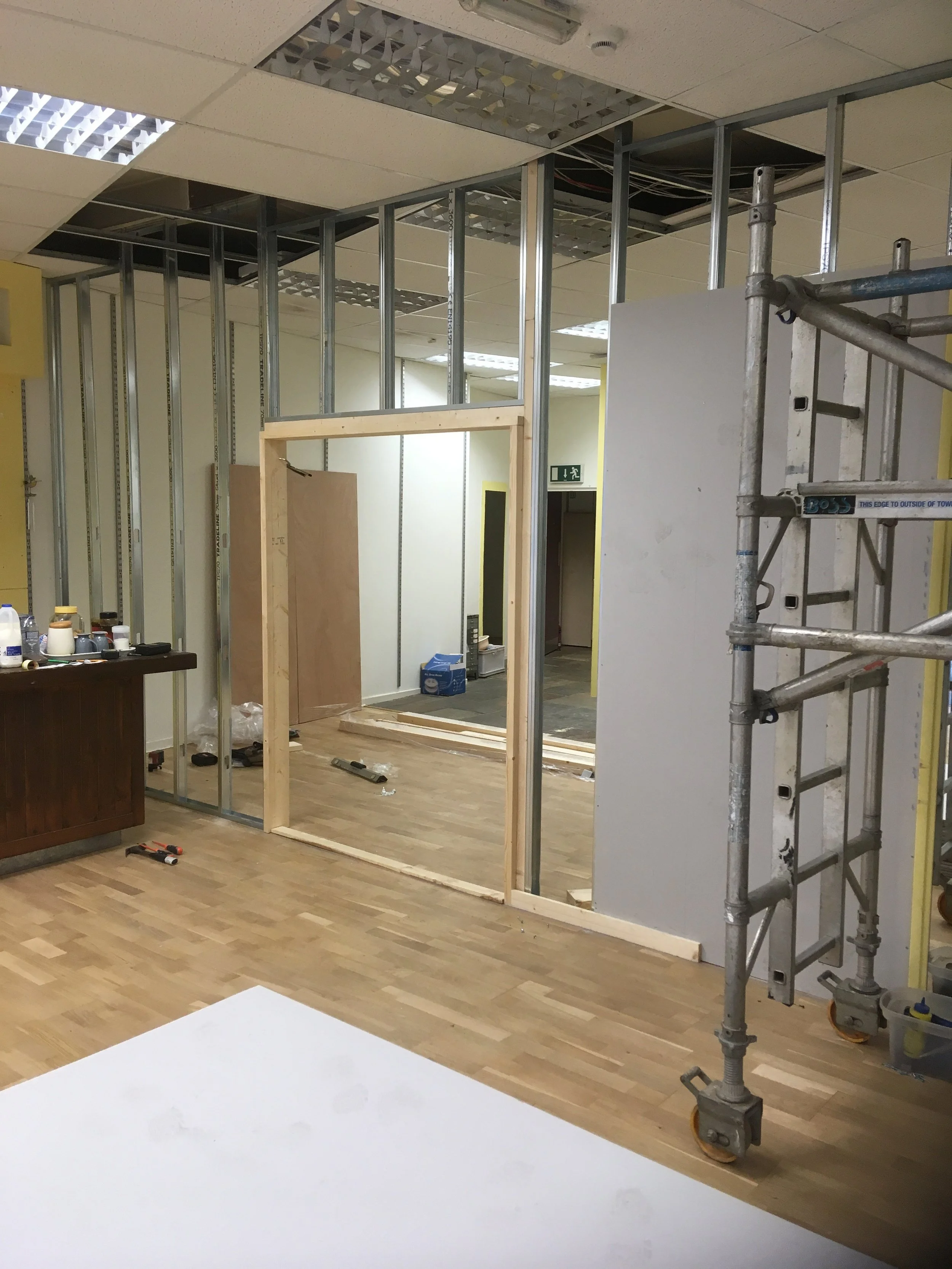 Retail Store - Stud Partitioning