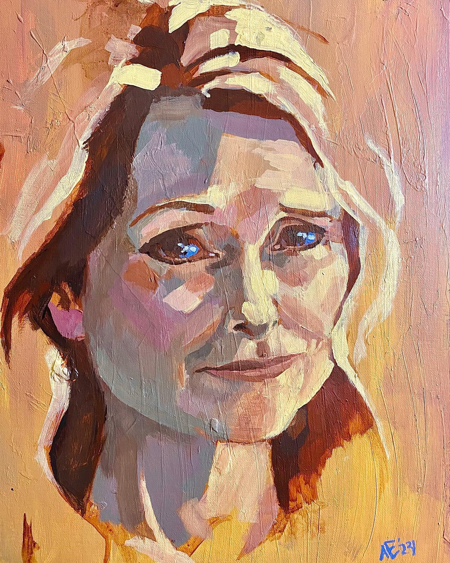 Series: Portraits Of Gratitude
Number: 03
Model: Chastity
Title: Occupational Therapist
Acrylic on Canvas Panel 14&rdquo;x18&rdquo;

This is Chastity. She was one of my Occupational Therapist in March and April of 2020. 

You know the story. The 4th 