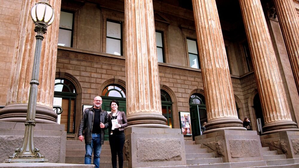 Web version-Claire and Tim on steps of the Capital.jpg