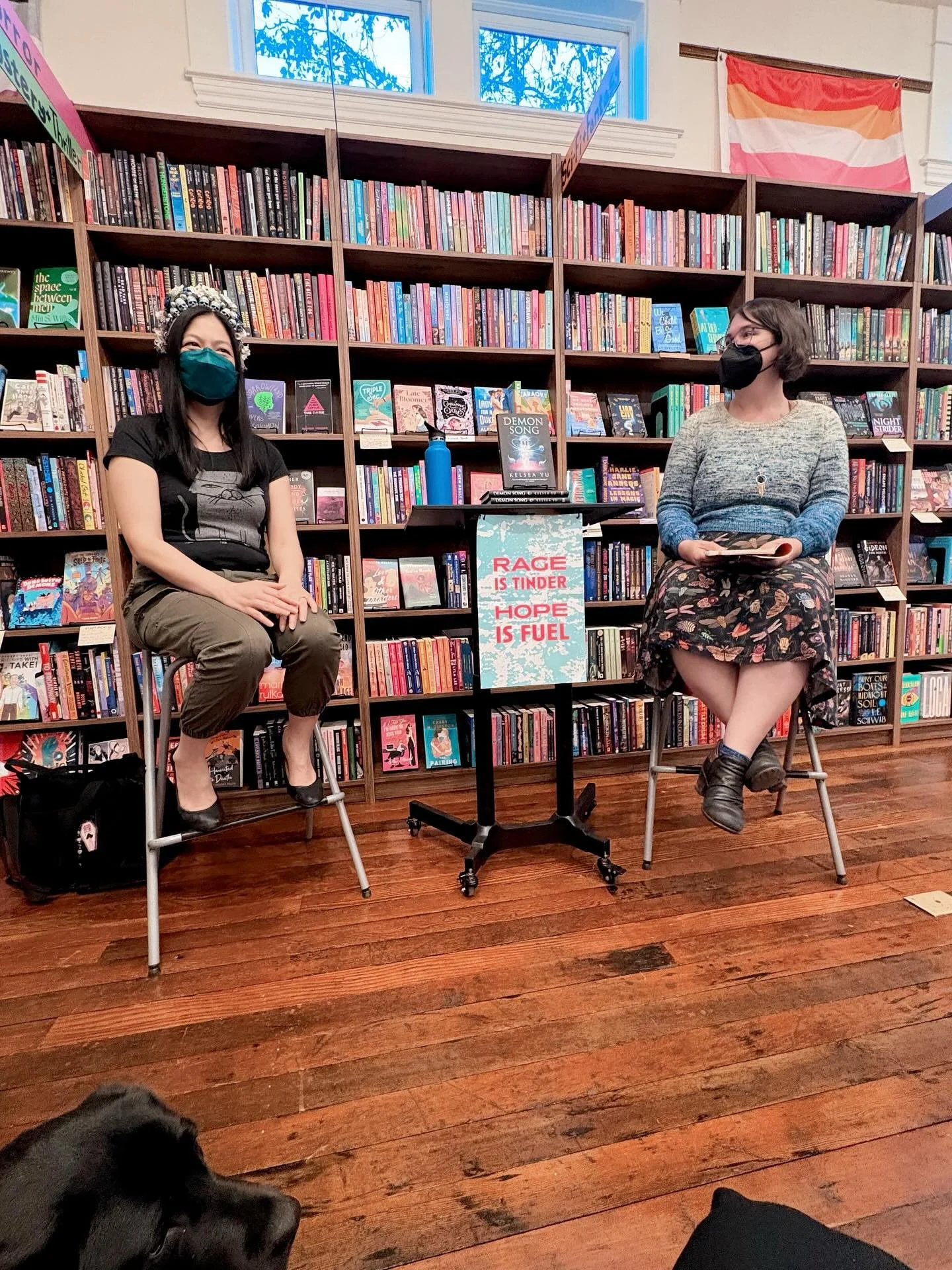Last night&rsquo;s launch event was absolutely amazing! 😭 Thank you @alwaysherebooks for a lovely job hosting, @authorcstarling for being an incredible conversation partner, @isa.agajanian &amp; @lauracranehill for the excellent photos, and everyone
