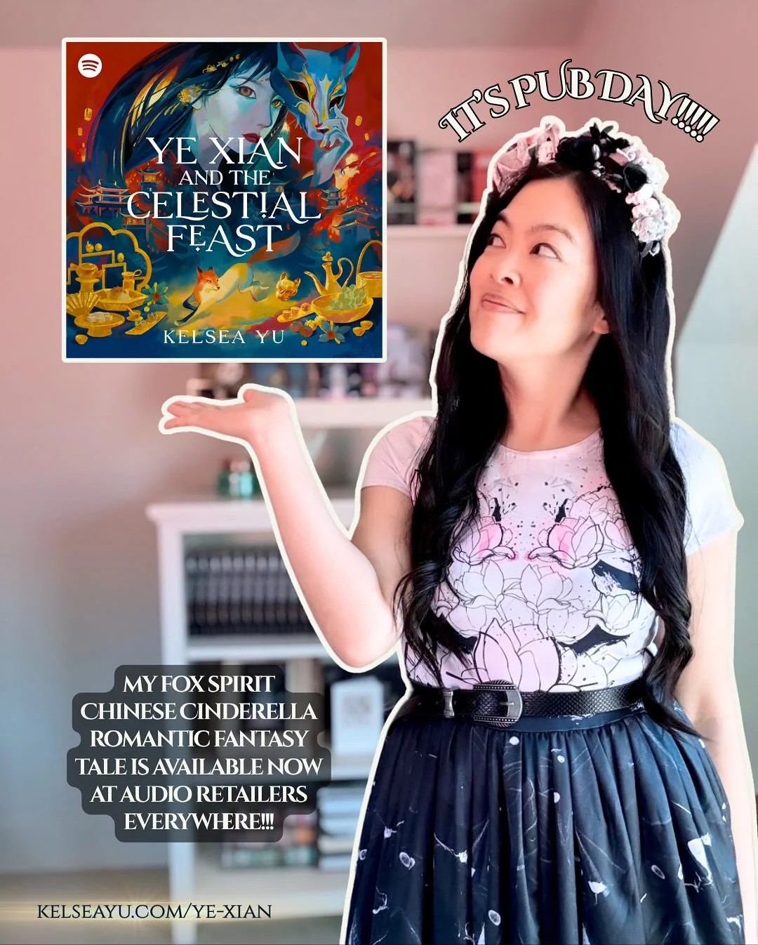 ✨NEW RELEASE!!!✨
It&rsquo;s officially pub day for my fox spirit Chinese Cinderella folklore tale, YE XIAN AND THE CELESTIAL FEAST! 🥳

I adore fox spirits and have wanted to write a piece featuring a h&uacute;li jīng girl for years. And fantasy was 