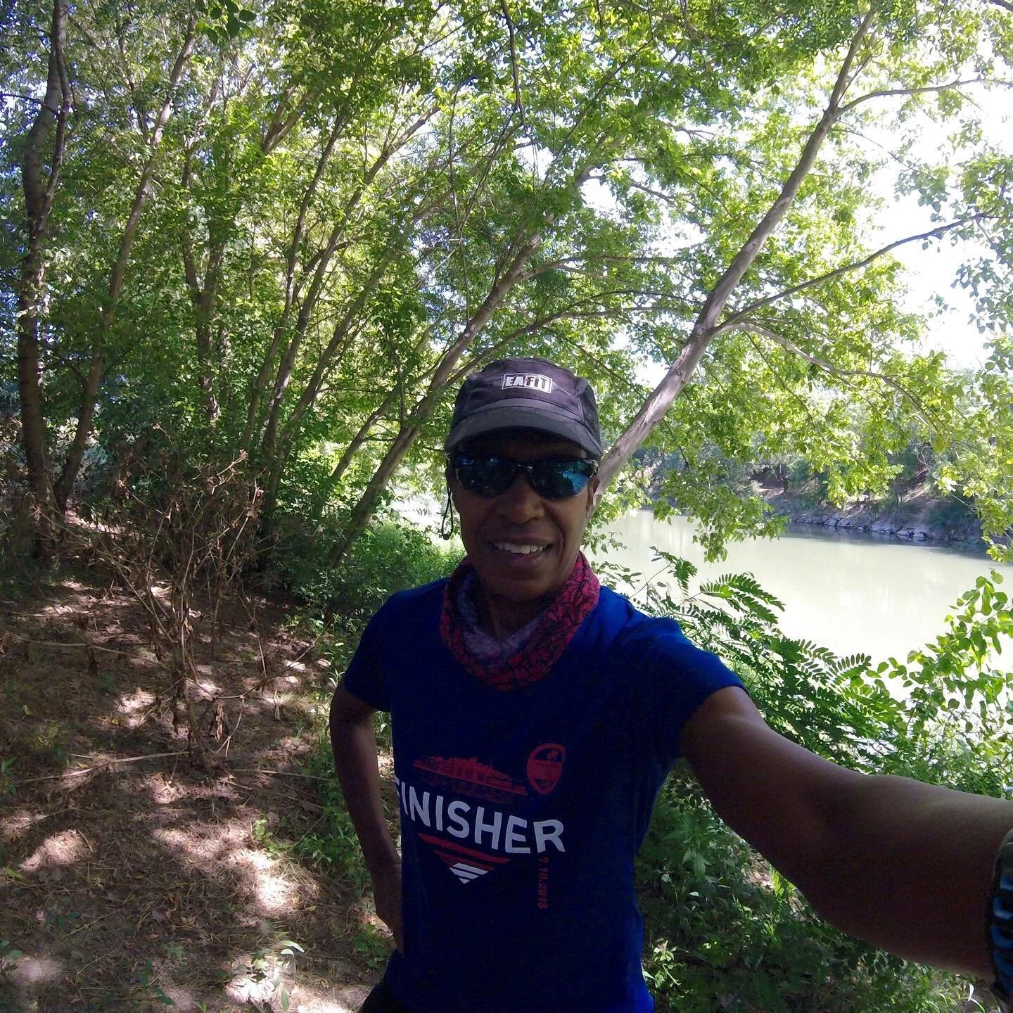 I'm in the city and even still you can find shady paths to run on. I love Montpellier, France!!!! 😊💕💕💕💕💕💕I would have biked today but the Tour de France passed through the middle of my cycling playground today. I wasn't in the mood for traffic