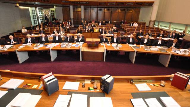 Pictured: the view from the bench in ' Lachie's Case .'