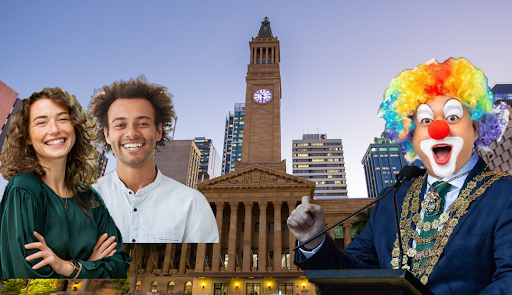 Posse of Normally-Dressed Spectators Causes Chaos at Clowncil Question Time