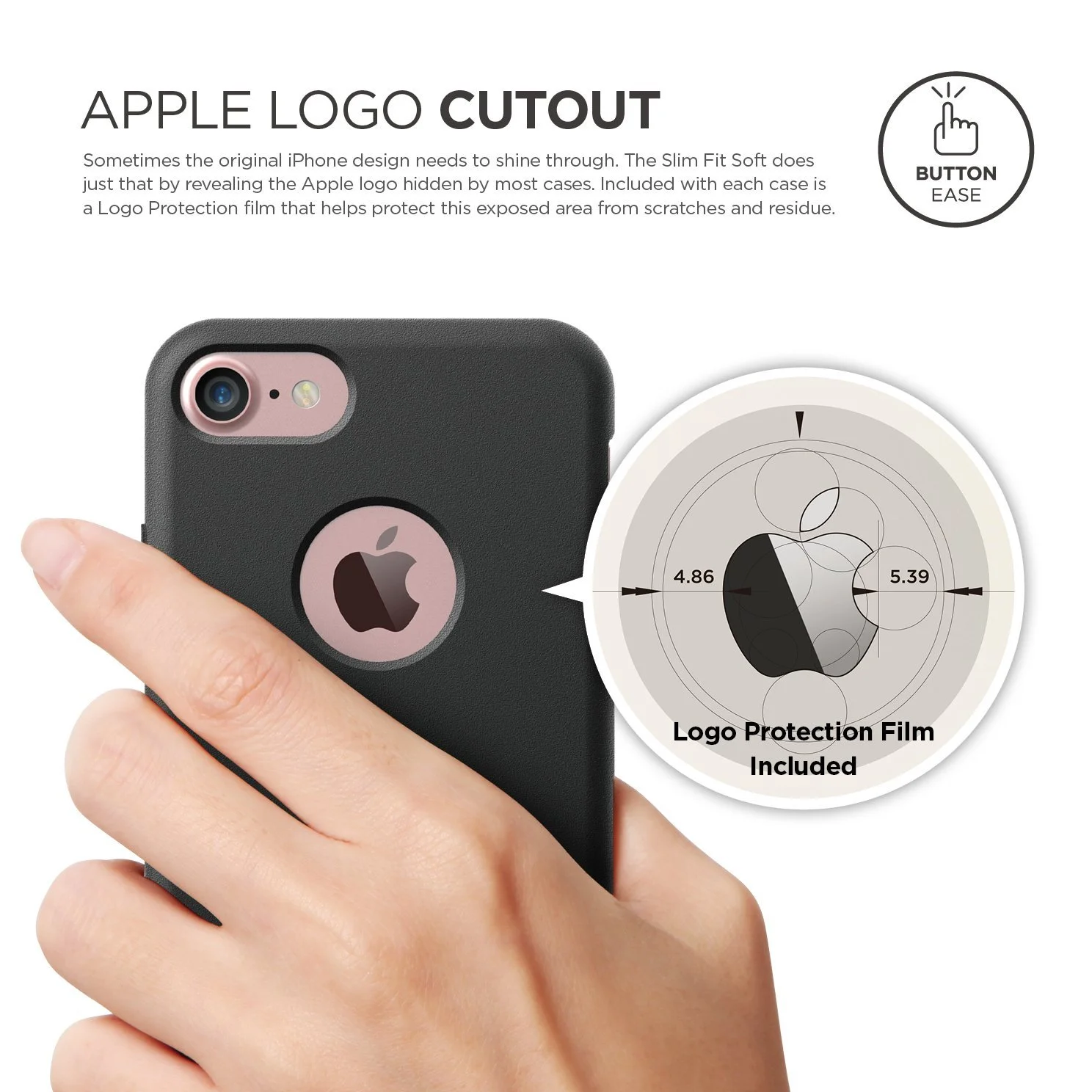 Iphone Plus Case With Apple Logo Cutout 2025