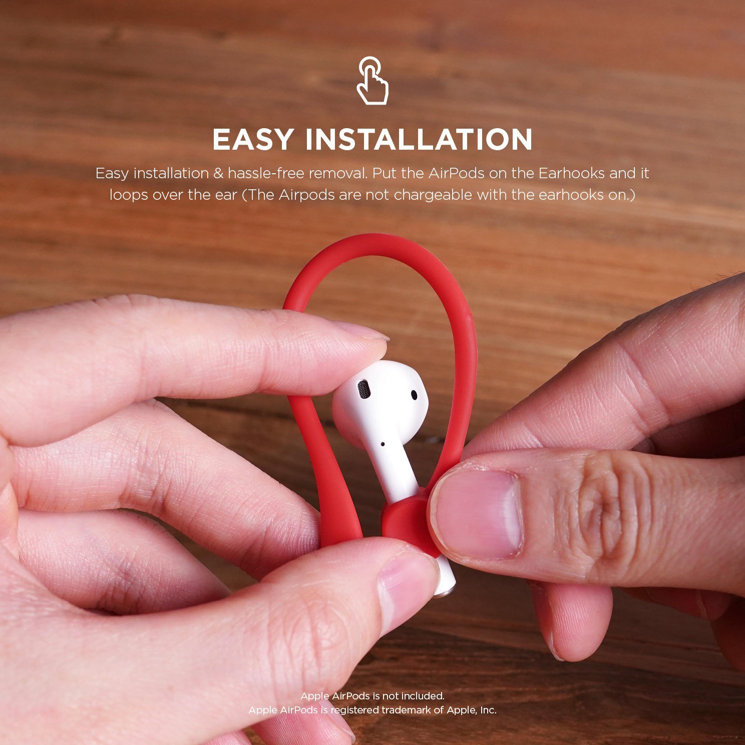 AirPods EarHooks [Red] — elago