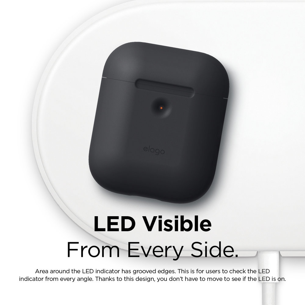2019 NE/ÓN Collection LED Frontal Visible Compatible con aud/ífonos Apple Airpods 2 inal/ámbricos Soporta Carga inal/ámbrica elago A2 Funda de Silicona con Mosquet/ón, Ne/ón Rosa Caliente -