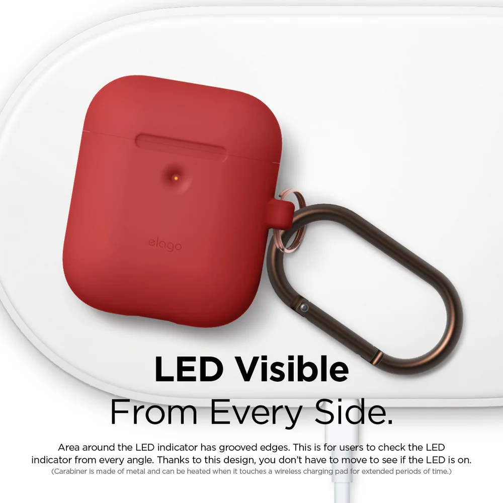 Elago A2 Hand silicone AirPods Wireless Charging Red