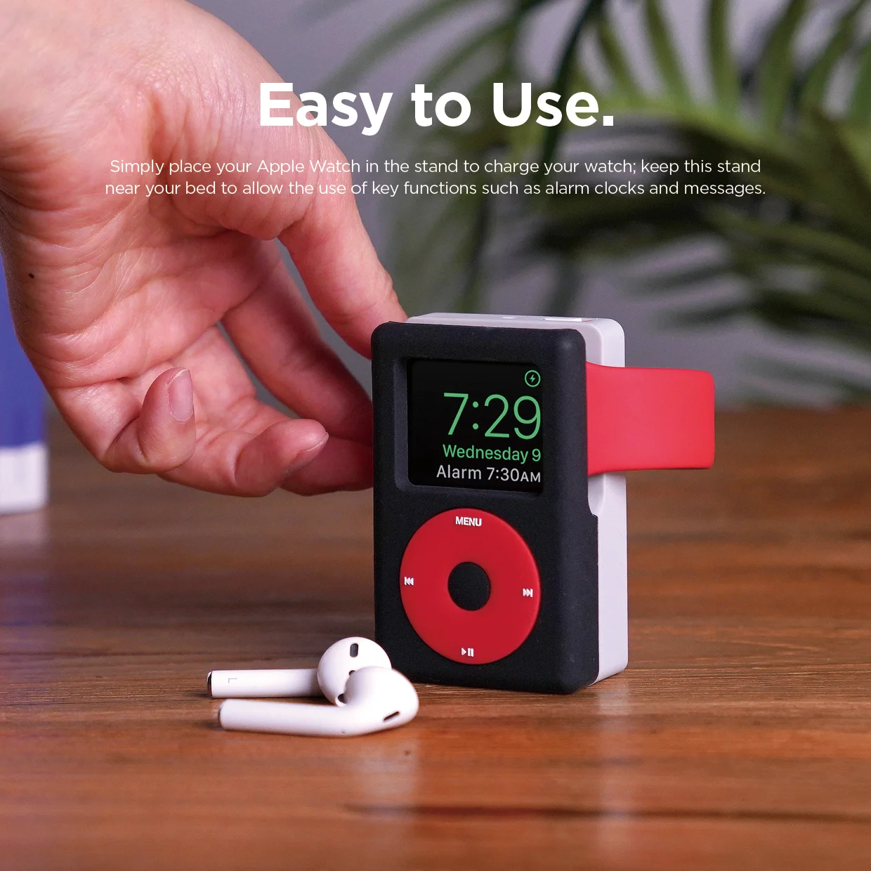 W6 Stand for Apple Watch - Black — elago