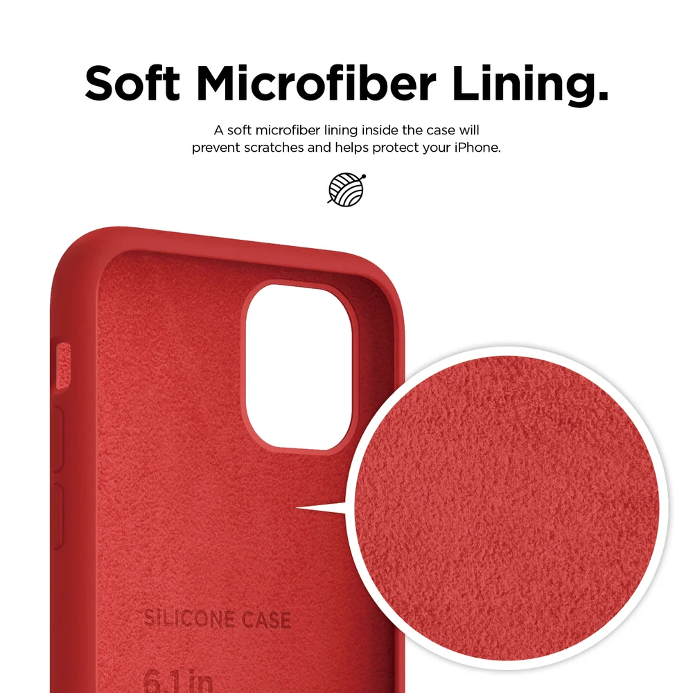 Iphone 11 Premium Silicone Case 6 1 Red Elago Iphone 11 Premium Silicone Case 6 1 Red Elago