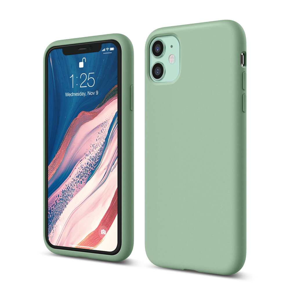 Iphone 11 Premium Silicone Case 6 1 Pastel Green Elago Iphone 11 Premium Silicone Case 6 1 Pastel Green Elago