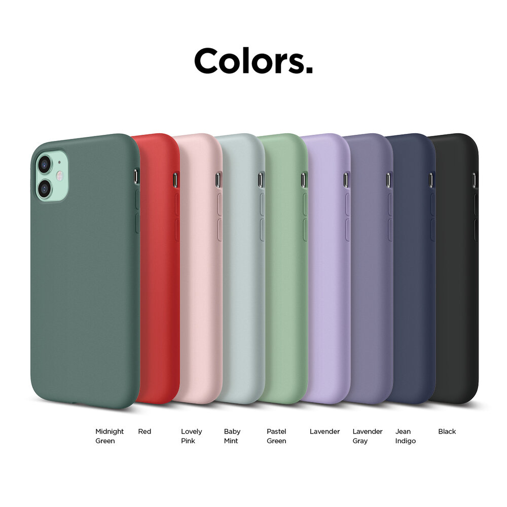 Iphone 11 Premium Silicone Case 6 1 Midnight Green Elago