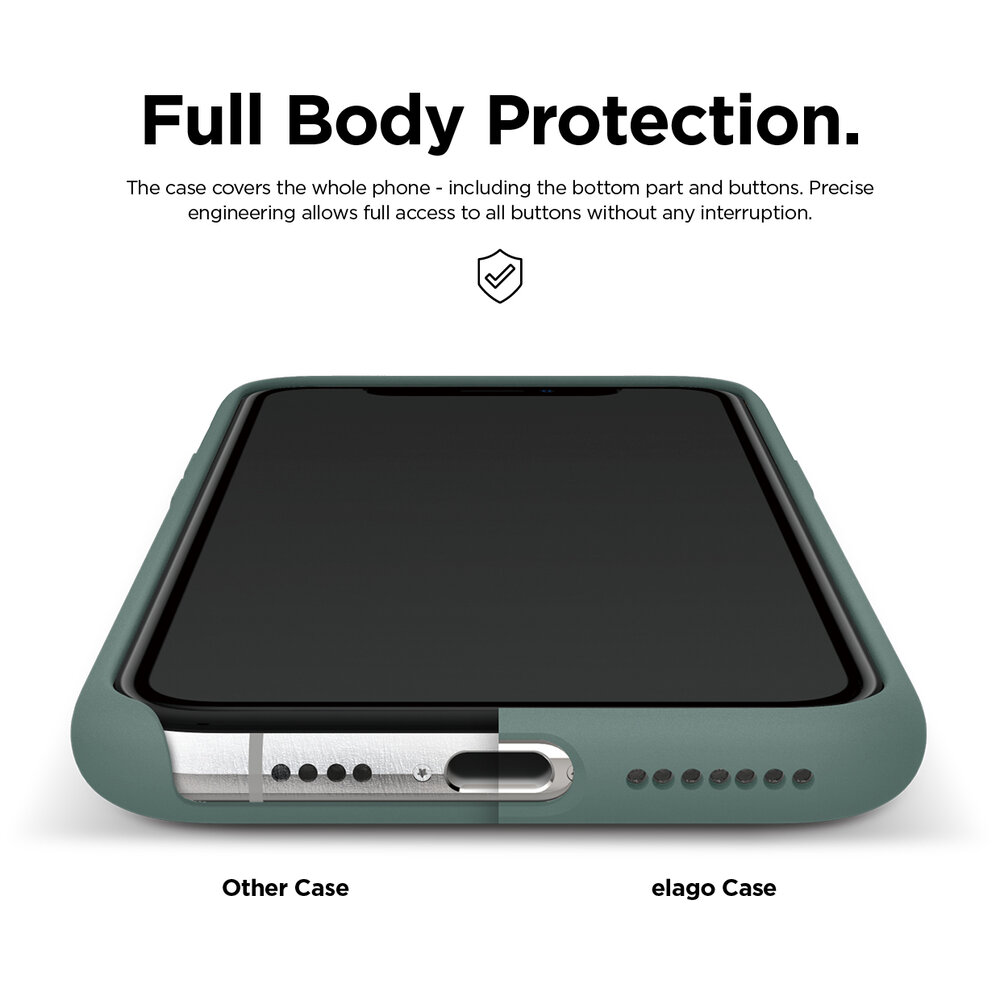 Iphone 11 Pro Max Premium Silicone Case 6 5 Midnight Green Elago Iphone 11 Pro Max Premium Silicone Case 6 5 Midnight Green Elago