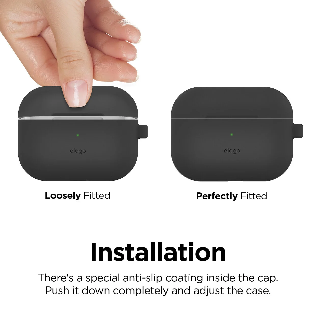 AirPods Pro Original Hang Case [Dark Grey] — elago