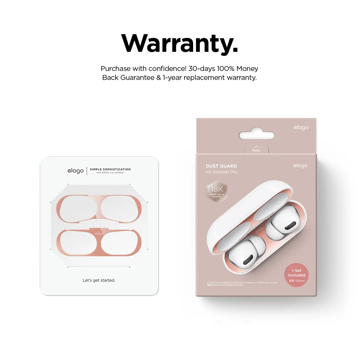 AirPods Pro Dust Guard [Rose Gold] — elago