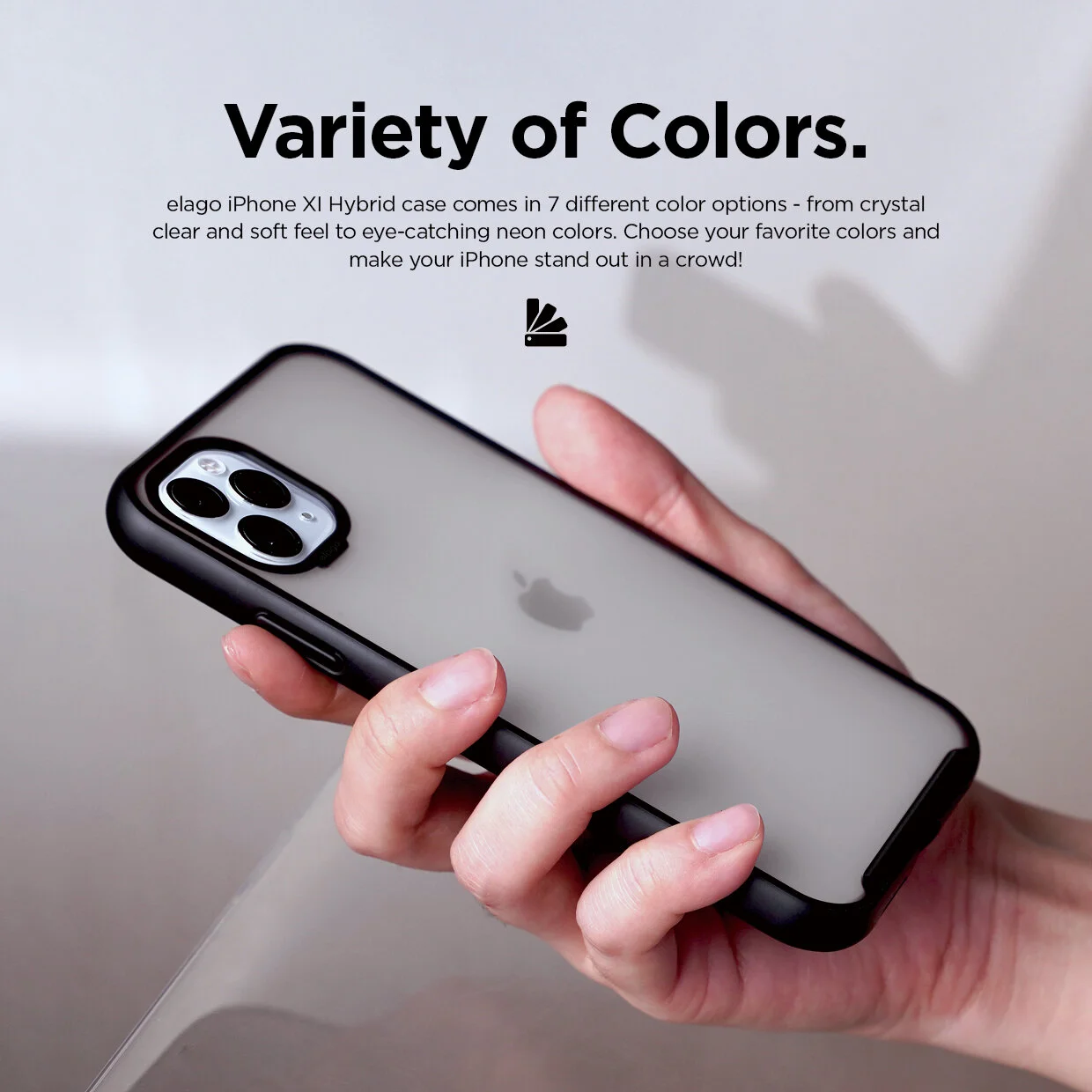 iPhone 11 Pro Clear Hybrid Case (SF White) — elago