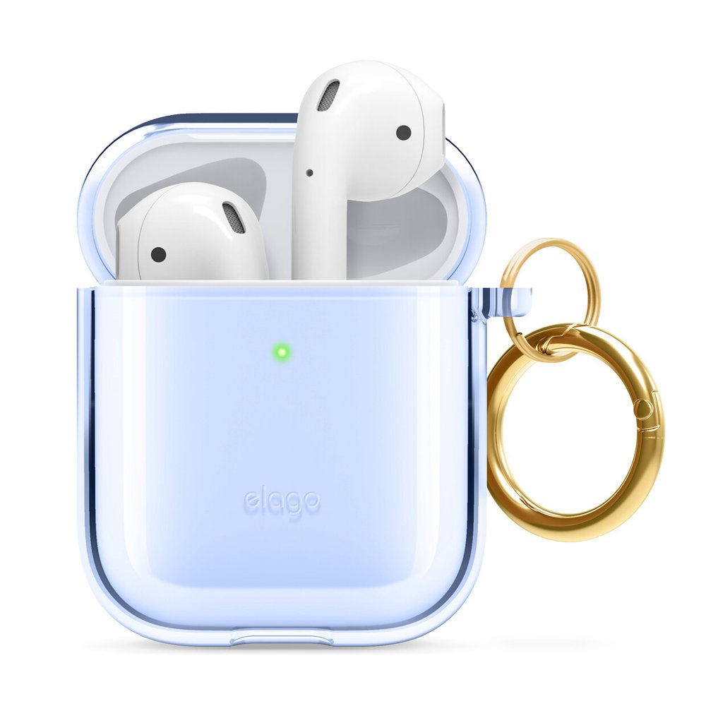 Airpods 1 2 Clear Case Aqua Blue Elago Airpods 1 2 Clear Case Aqua Blue Elago