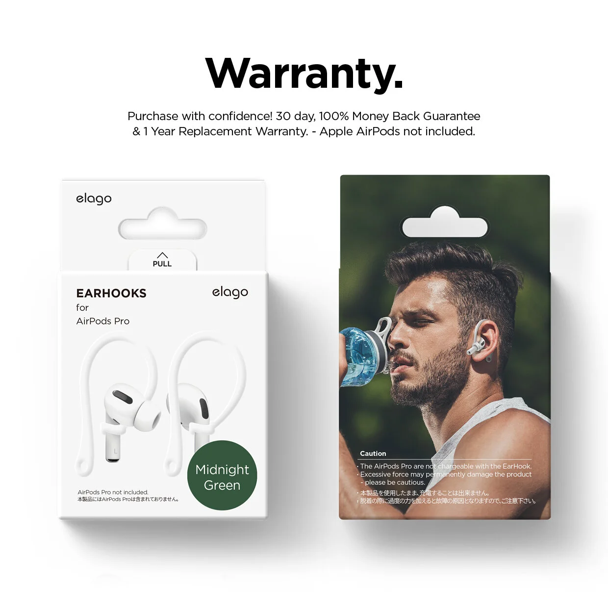 AirPods Pro EarHook (Midnight Green) — elago