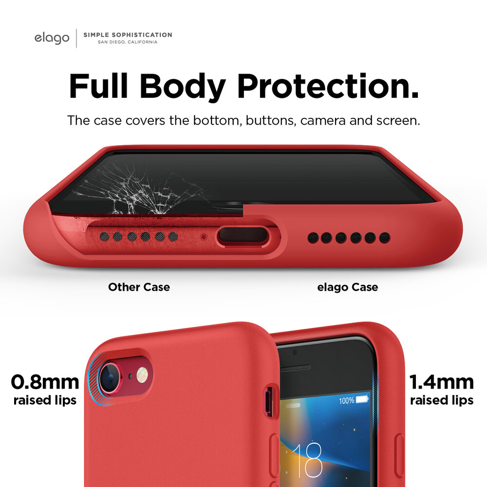 Iphone Se Liquid Silicone Case Red Elago