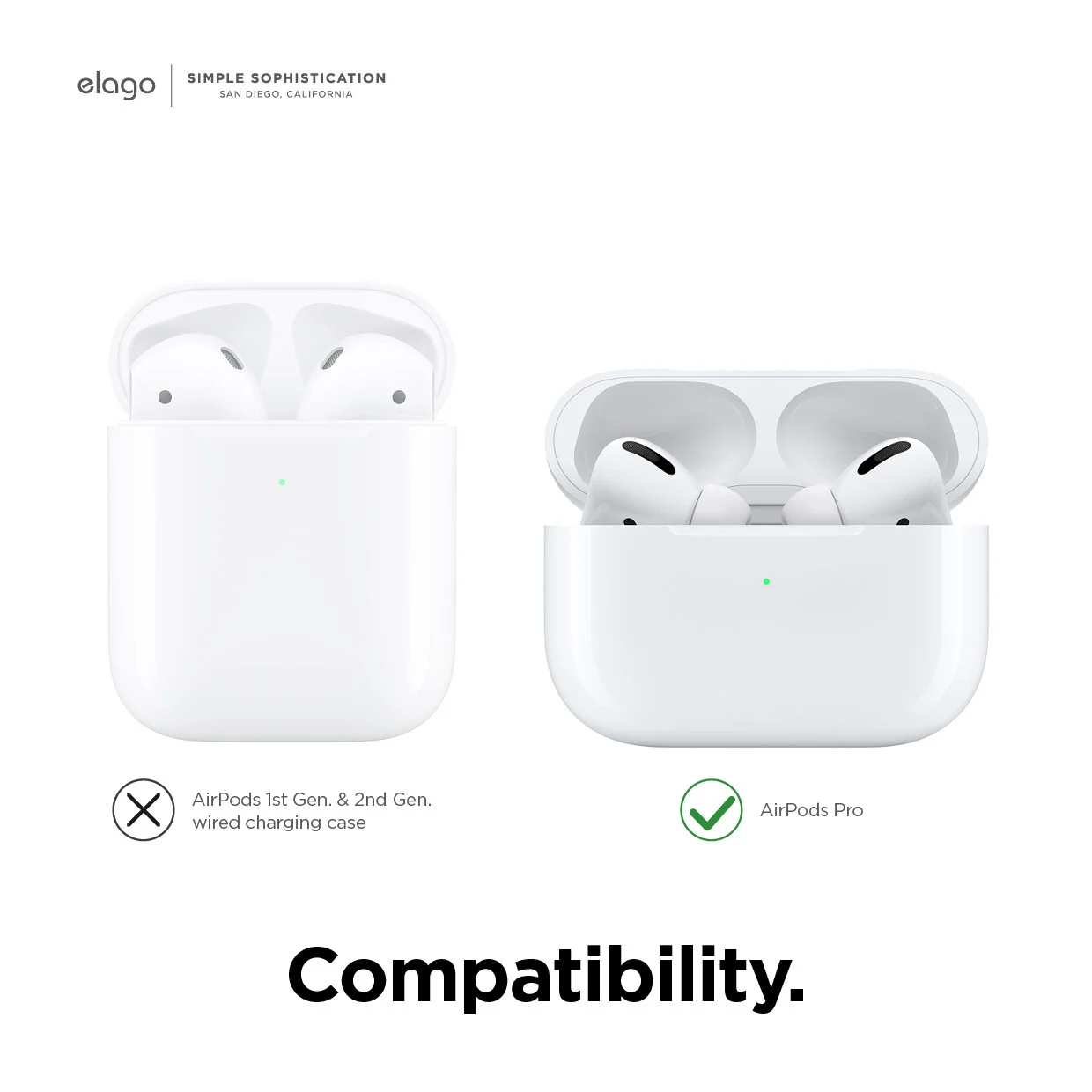 AirPods Pro Earbuds Hook Cover [4 Pairs: 2 Large + 2 Small] (Lavender) —  elago