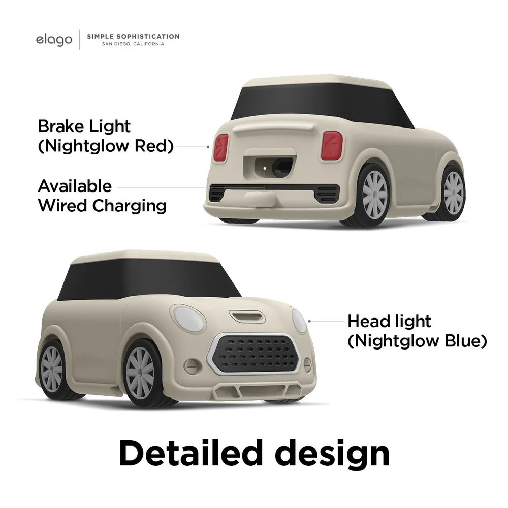 Mini Car Airpods Case For Airpods 1 2 3 Colors Elago