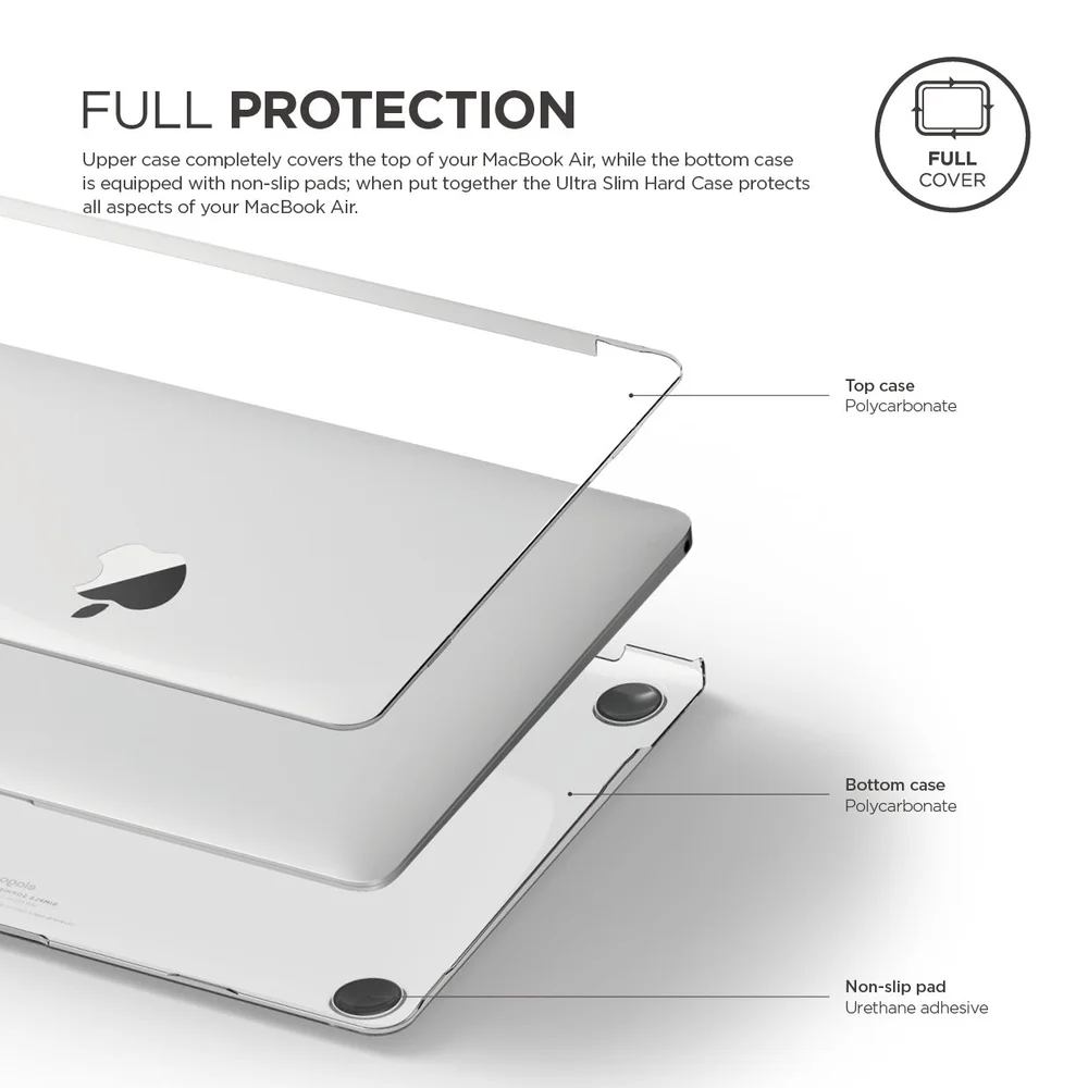 Ultra Slim Hard Case Macbook Air 13 Version Clear Elago