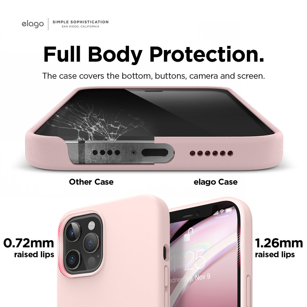 Iphone 12 Pro Max 6 7 Premium Silicone Case Lovely Pink Elago Iphone 12 Pro Max 6 7 Premium Silicone Case Lovely Pink Elago