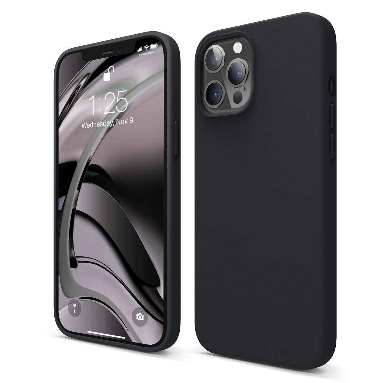 Iphone 12 pro silver black case Clearance