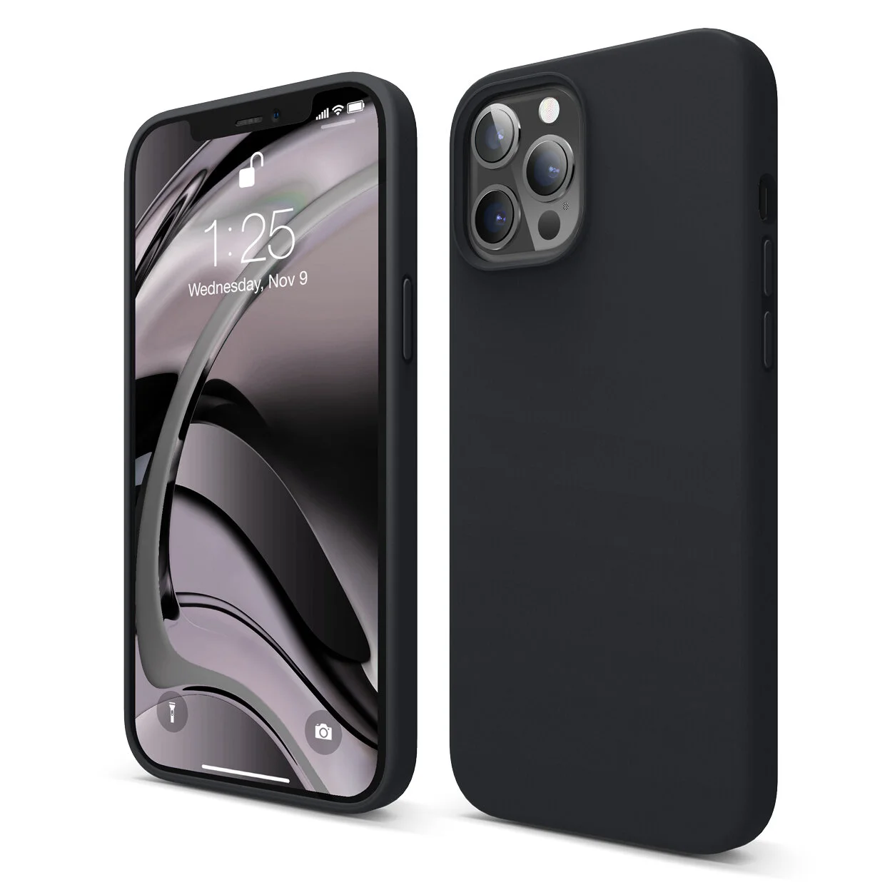 Black silicone case iphone 12 pro max Clearance