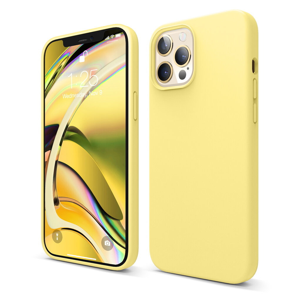 Iphone 12 Pro Max 6 7 Premium Silicone Case Yellow Elago Iphone 12 Pro Max 6 7 Premium Silicone Case Yellow Elago