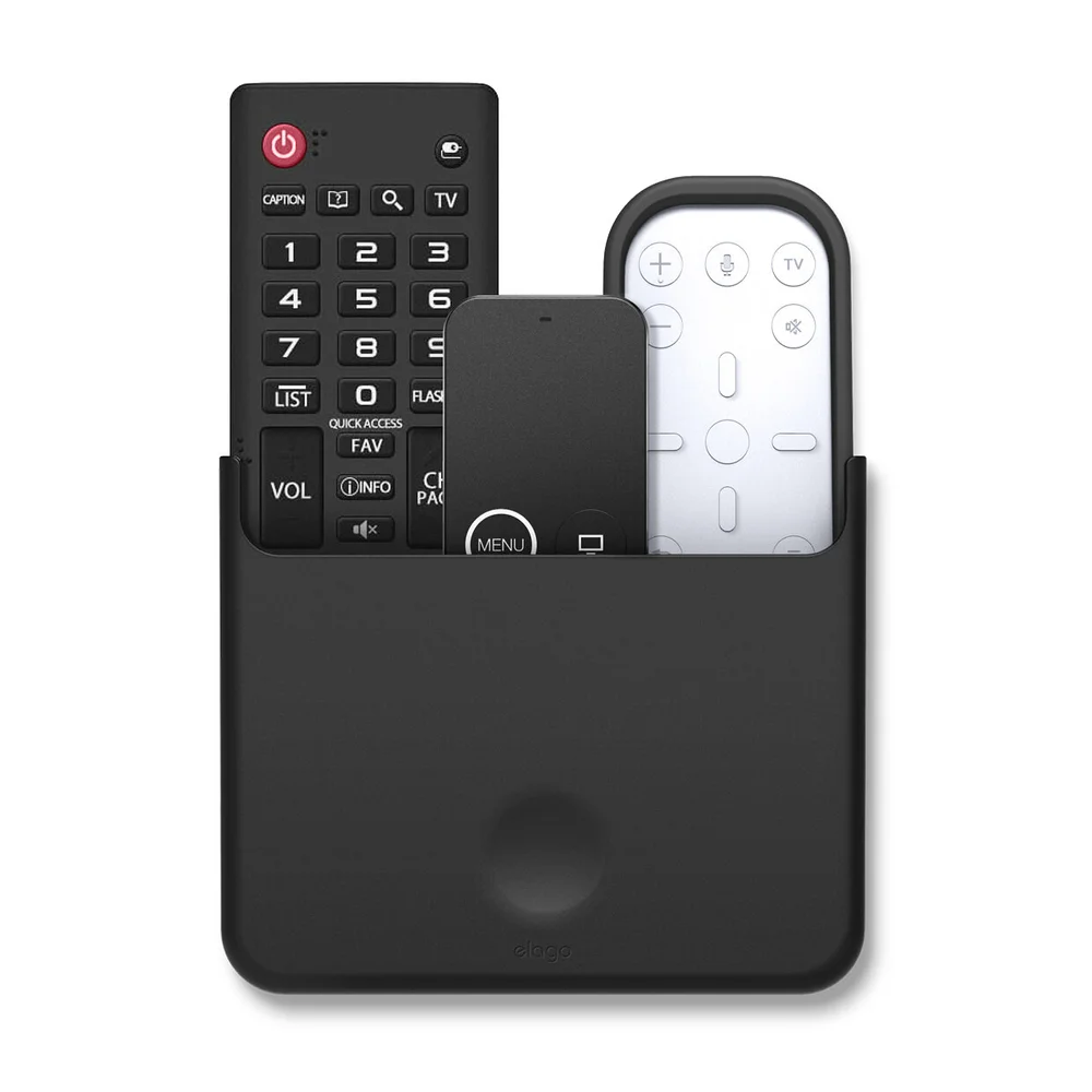 klant schrijven Verslagen Apple TV Universal Remote Holder Mount - Large [Black] — elago