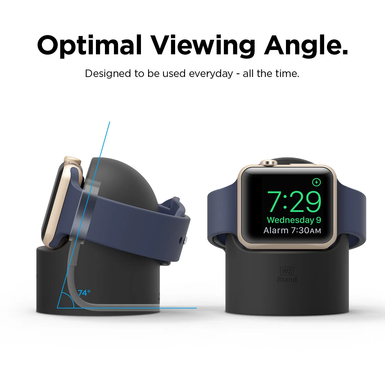 W2 Stand for Apple Watch - Black — elago