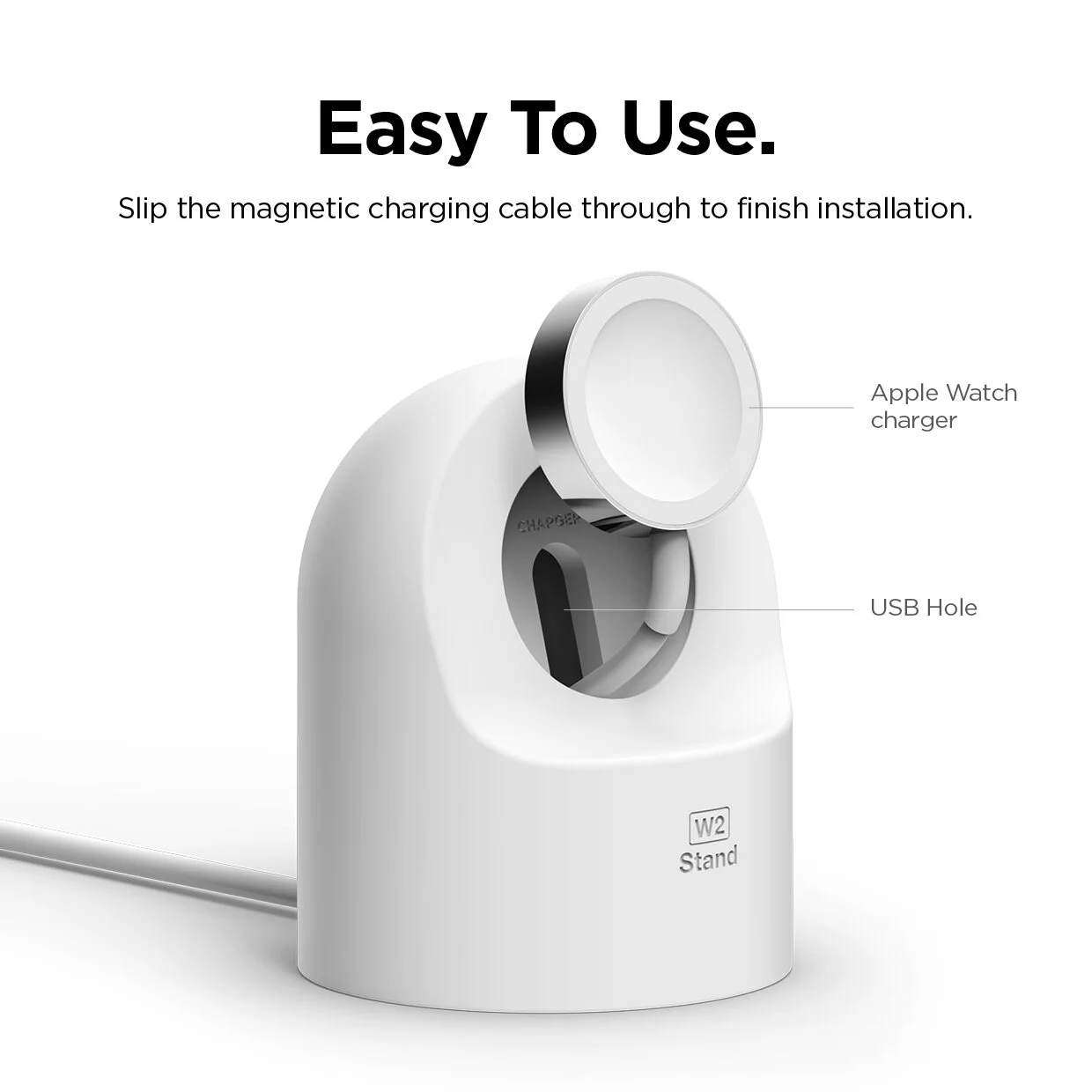 W2 Stand for Apple Watch - White — elago