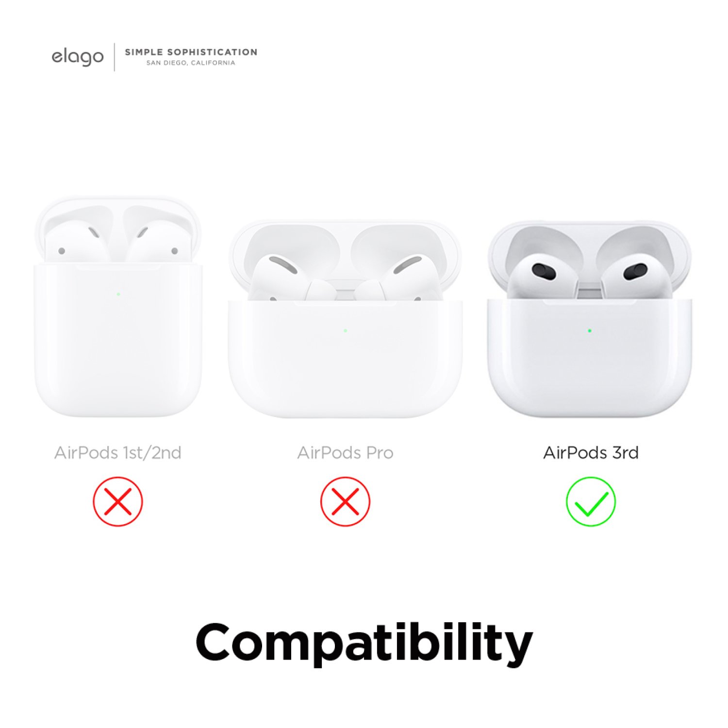 AirPods 3 Leather Case [Black] — elago