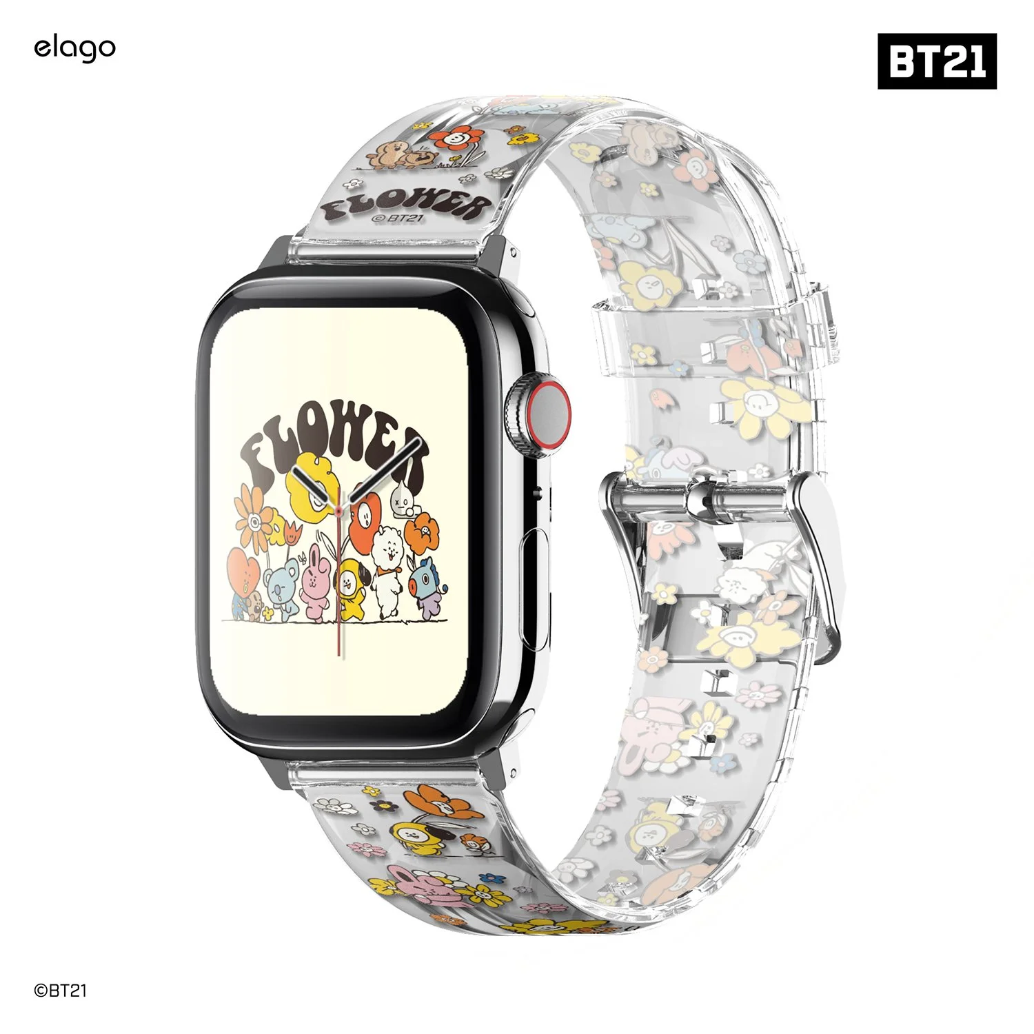 BT21 FLOWER | elago Apple Watch Strap [Flower Friends] [2 Sizes] — elago