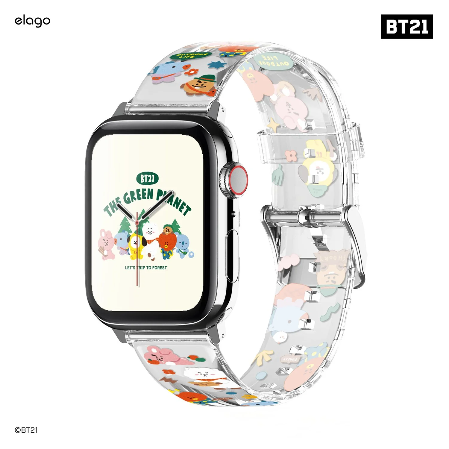 elago Green Planet Clear Apple Watch 