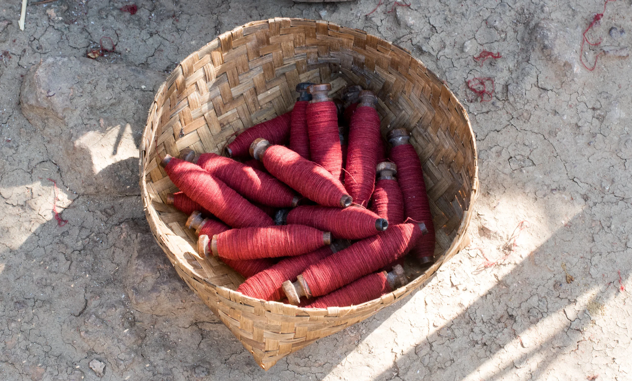 Natural Aal dyed Kotpad cotton yarn