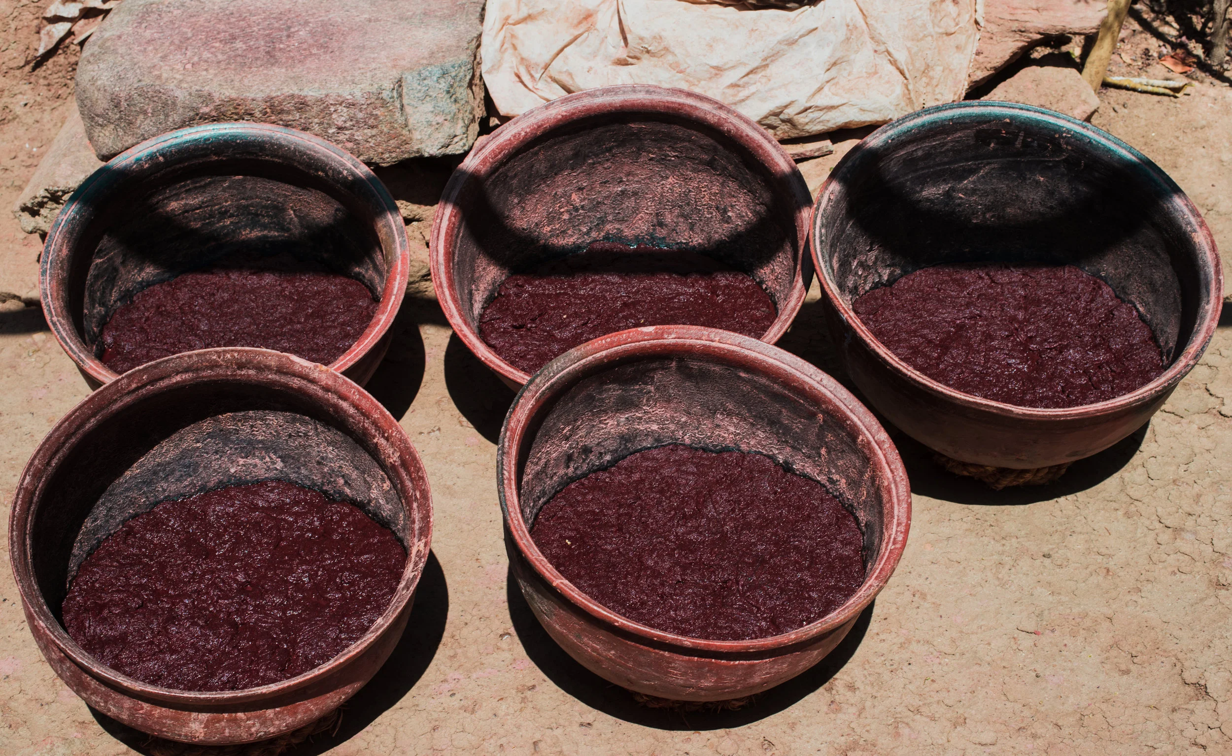 Boiled & dyed cotton yarn