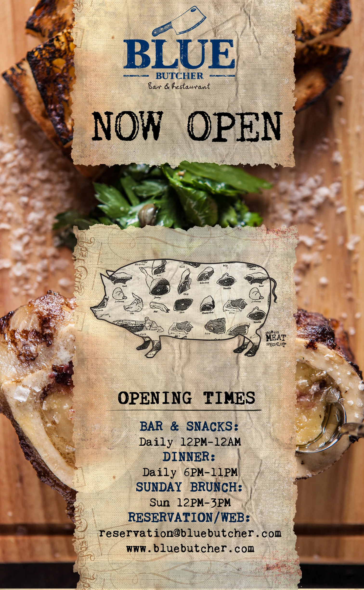 BLUE BUTCHER&nbsp;FLYER