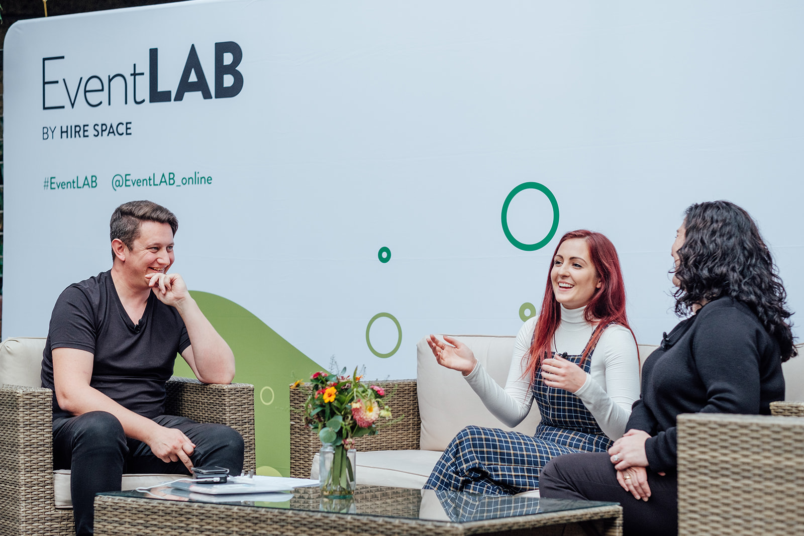 Martin, Natalie and Gillian on the panel Retaining and Nurturing Talent in Events at EventLAB 2018